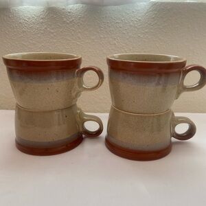 Vintage Mikasa stoneware mugs
